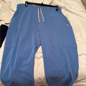 Figs Ceil Blue Cargo Scrub Pants